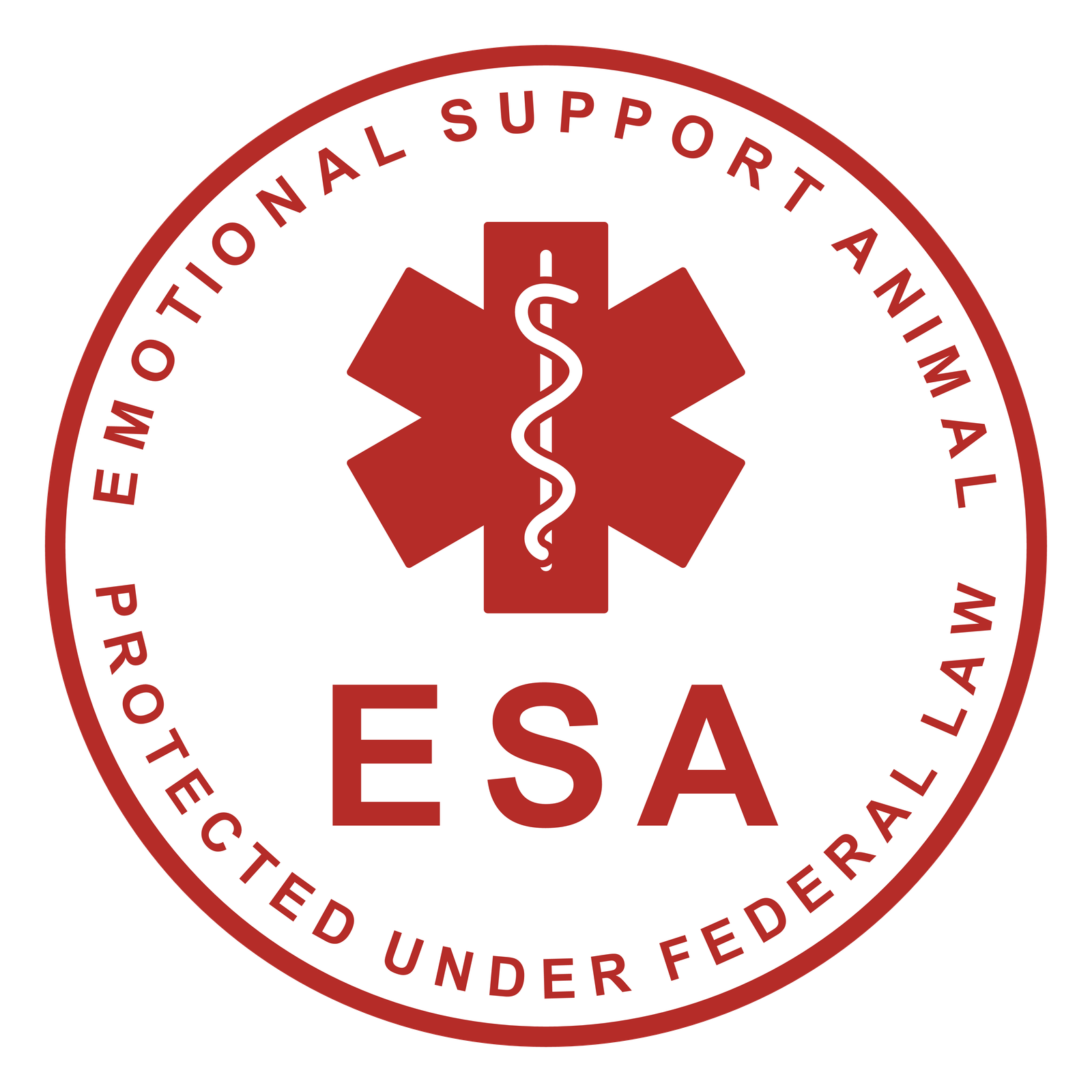Emotional support animal badge